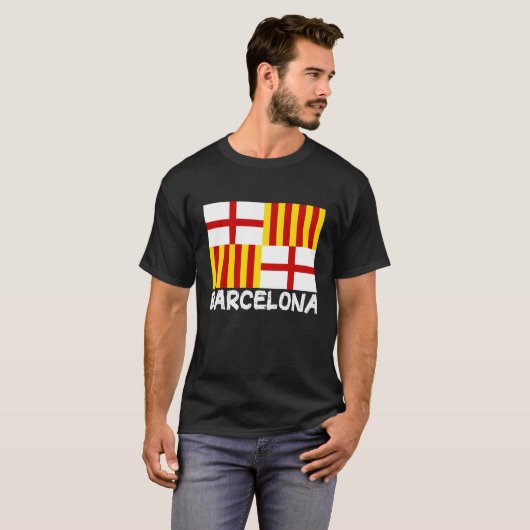 Cool Barcelona Flag T-Shirt (Vorne ganz)
