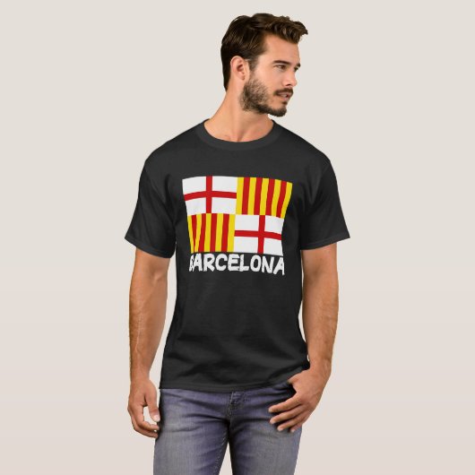 Cool Barcelona Flag T-Shirt (Vorne ganz)