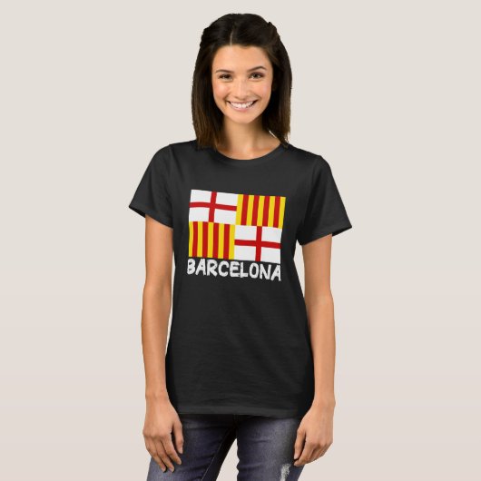 Cool Barcelona Flag T-Shirt (Vorne ganz)