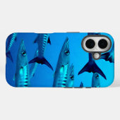Cool Barracudas Underwater Case-Mate iPhone Hülle (Rückseite (Horizontal))