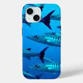 Cool Barracudas Underwater Case-Mate iPhone Hülle (Rückseite)