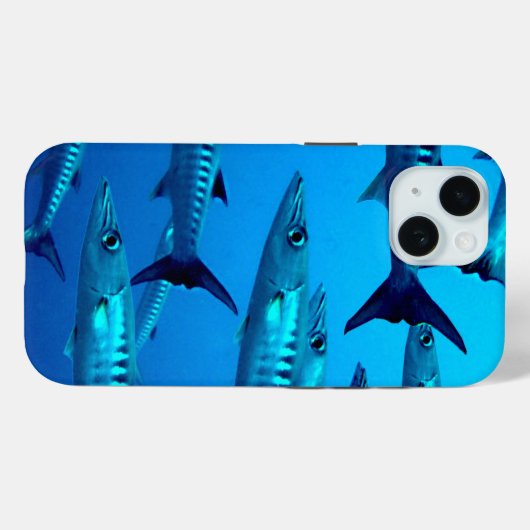 Cool Barracudas Underwater Case-Mate iPhone Hülle (Rückseite (Horizontal))
