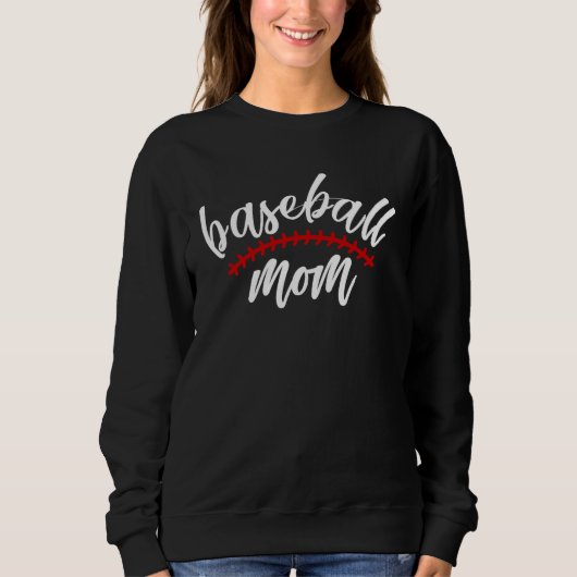 Cool Baseball Family Baseball Mom Baseball Sweatshirt (Vorderseite)
