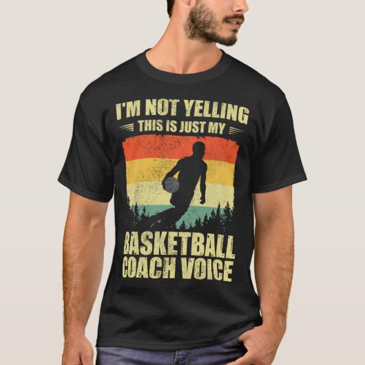 Cool Basketball Coach For Men Women Team Basketbal T-Shirt (Vorderseite)