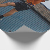 Cool Basketball Geschenkpapier (Ecke)