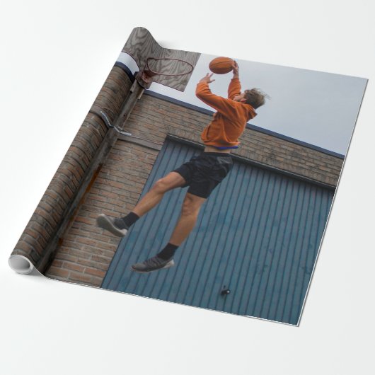 Cool Basketball Geschenkpapier (Ungerollt)