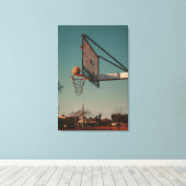 Cool Basketball Leinwanddruck (Insitu (Holzboden))