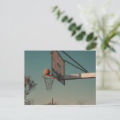 Cool Basketball Postkarte (Stehend Vorderseite)