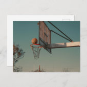 Cool Basketball Postkarte (Vorne/Hinten)