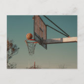 Cool Basketball Postkarte (Vorderseite)
