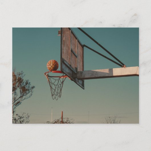 Cool Basketball Postkarte (Vorderseite)