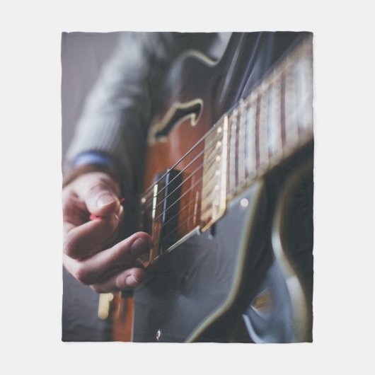 Cool Bass Guitar Fleecedecke (Vorderseite)