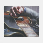 Cool Bass Guitar Fleecedecke (Vorderseite (Horizontal))