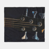 Cool Bass Guitar Fleecedecke (Vorderseite (Horizontal))