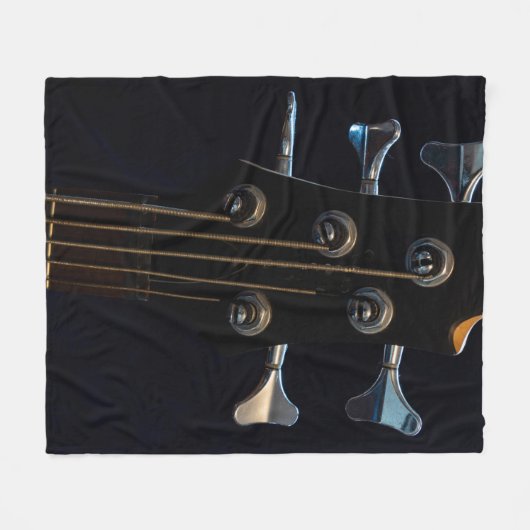 Cool Bass Guitar Fleecedecke (Vorderseite (Horizontal))