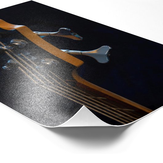 Cool Bass Guitar Fotodruck (Ecke)