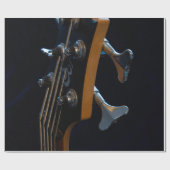 Cool Bass Guitar Geschenkpapier (Flach)