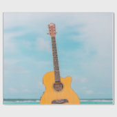 Cool Bass Guitar Geschenkpapier (Flach)