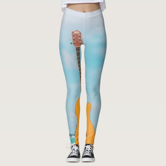 Cool Bass Guitar Leggings (Vorderseite)