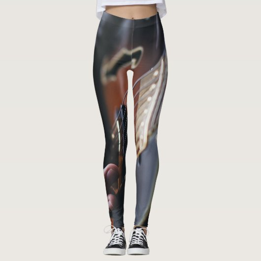 Cool Bass Guitar Leggings (Vorderseite)