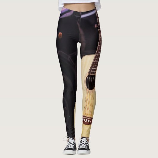 Cool Bass Guitar Leggings (Vorderseite)