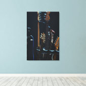 Cool Bass Guitar Leinwanddruck (Insitu (Holzboden))