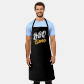 Cool BBQ time word art grilling  Schürze (Getragen)