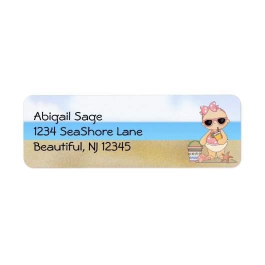 Cool Beach Baby Girl Eine Limonade-Adresse (Vorne)
