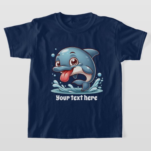 Cool Beach hinzufügen Text unisex Kinder Delphin T-Shirt (Ablage )