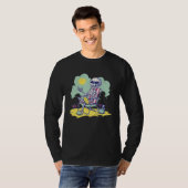 Cool Beach Vacation Skeleton Summer Time Crab Scho T-Shirt (Vorne ganz)