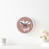 Cool Beans Clock Runde Wanduhr (Zuhause)