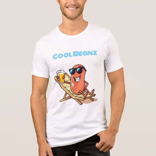 Cool Beanz Baked Bean  Tri-Blend Shirt (Vorderseite)