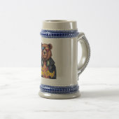 Cool Bear Dad Father’s Day Gift for Stylish Father Bierglas (VorderseiteRechts)