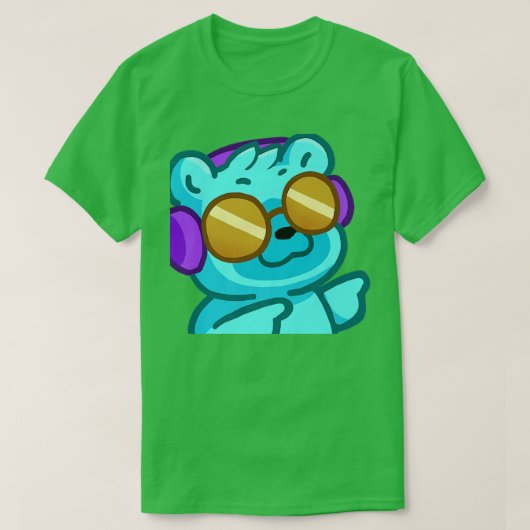 Cool Bear Finger Guns Premium T-Shirt (Design vorne)
