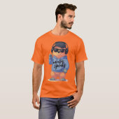 cool bear illustration, T-Shirt (Vorne ganz)