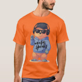 cool bear illustration, T-Shirt (Vorderseite)