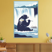 Cool Bear Leinwanddruck (Insitu (Wohnzimmer))