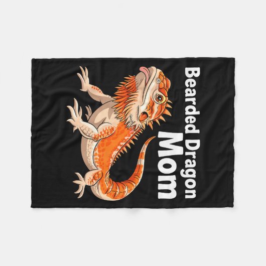 Cool Bearded Dragon Art For Women Girls Bearded Dr Fleecedecke (Vorderseite (Horizontal))