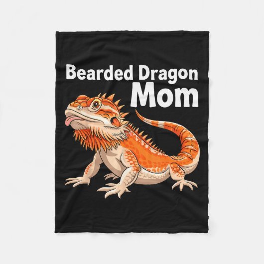 Cool Bearded Dragon Art For Women Girls Bearded Dr Fleecedecke (Vorderseite)