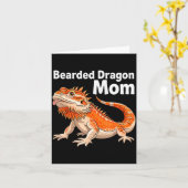 Cool Bearded Dragon Art For Women Girls Bearded Dr Karte (Gelbe Blume)