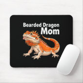 Cool Bearded Dragon Art For Women Girls Bearded Dr Mousepad (Mit Mouse)