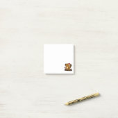 Cool Beaver in Santa hat Christmas Cartoon Post-it Klebezettel (Auf Schreibtisch)