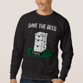 Cool Beekeeping For Men Women Honeybee Honeycomb Sweatshirt (Vorderseite)