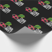 Cool Beet Funny Veggie Pun Dark BG Geschenkpapier (Ecke)