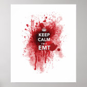Cool "Behalt Calm I'm a EMT" Witziges Poster (Vorne)
