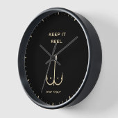 Cool Behalt es Reel Fishing Funny Vatertag Uhr (Winkel)