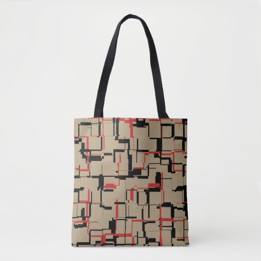 COOL Beige Red Black Tasche (Vorderseite)