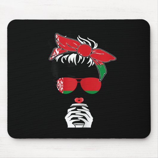 Cool Belarusian Coffee Mom Girl Sis Aunt Belarus F Mousepad (Vorne)