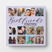 Cool Best Friends Lila FotoCollage Fotoplatte (Vorderseite)