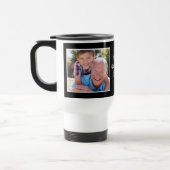 Cool Best Grandad je Foto Personalisiert Schwarz Reisebecher (Links)